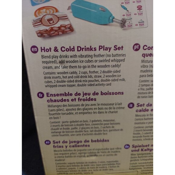 Melissa & Doug Hot & Cold Drinks 16 Piece Play Set New In Box NIB - Picture 4 of 7